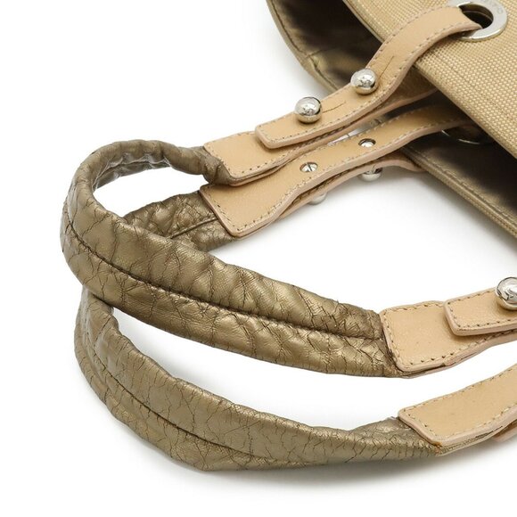 CHANEL Beige Coated Canvas Shoulder Bag - Picture 5 of 10